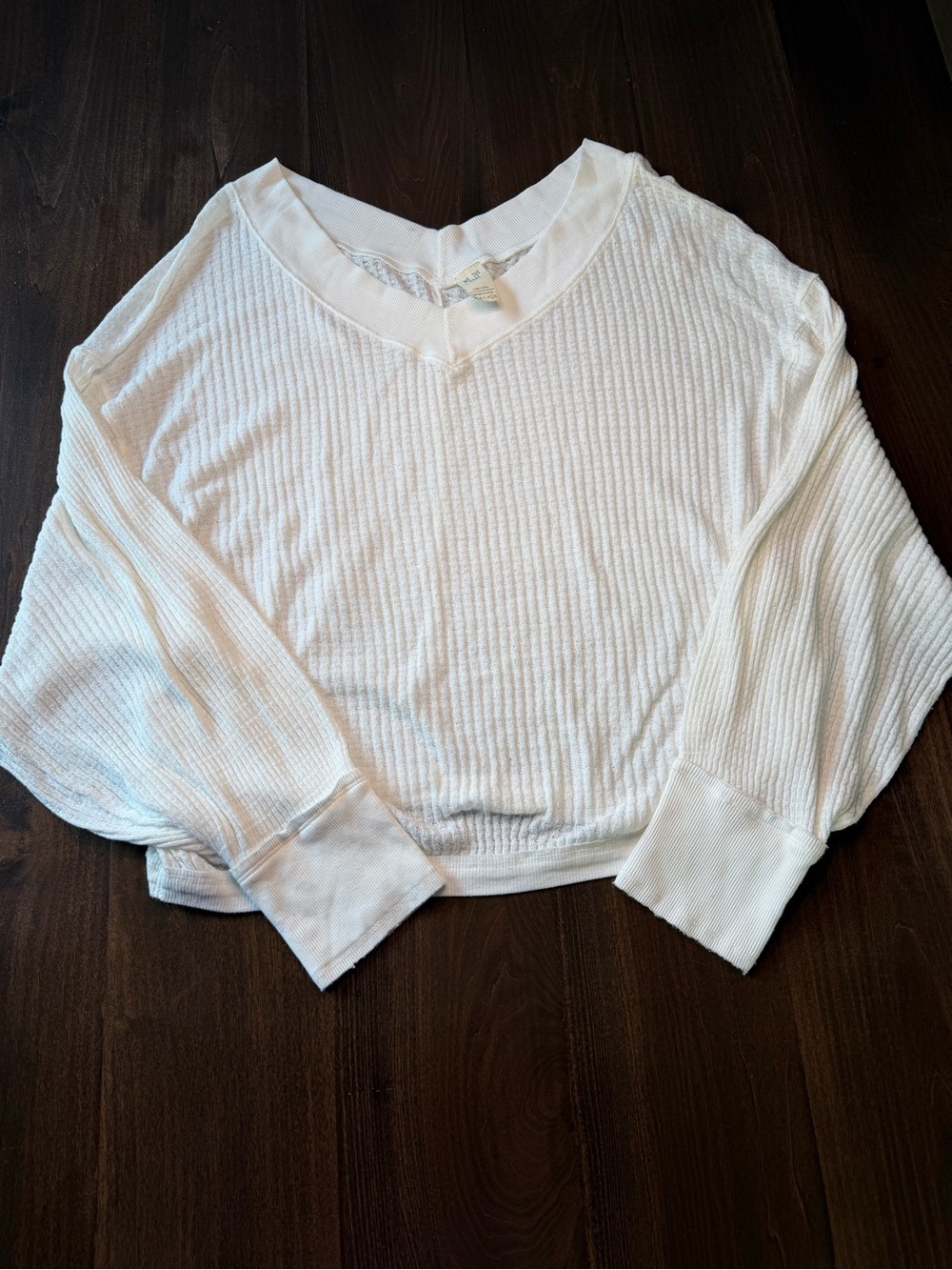 We The Free Ribbed Long Sleeve Top